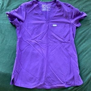 Purple scrub top